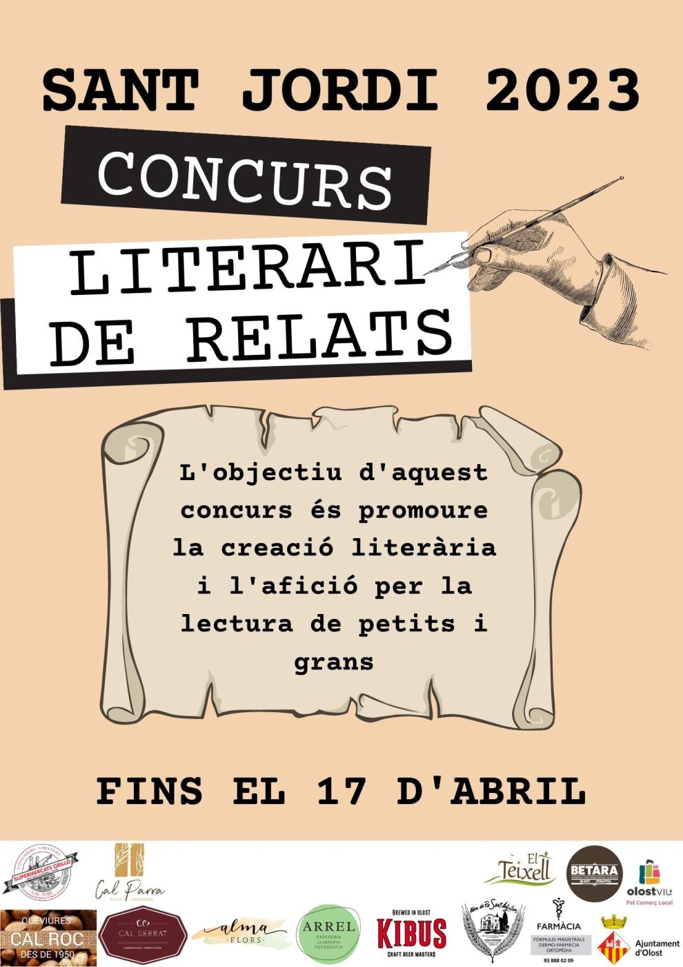 Concurs literari de Relats. Sant Jordi 2023